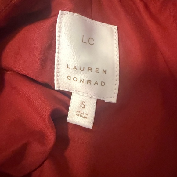 LC Lauren Conrad Red Velvet Blazer Small - Picture 8 of 11